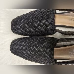 Vince Camuto Black Woven Women's Shoes